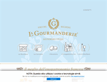 Tablet Screenshot of lagourmanderie.it